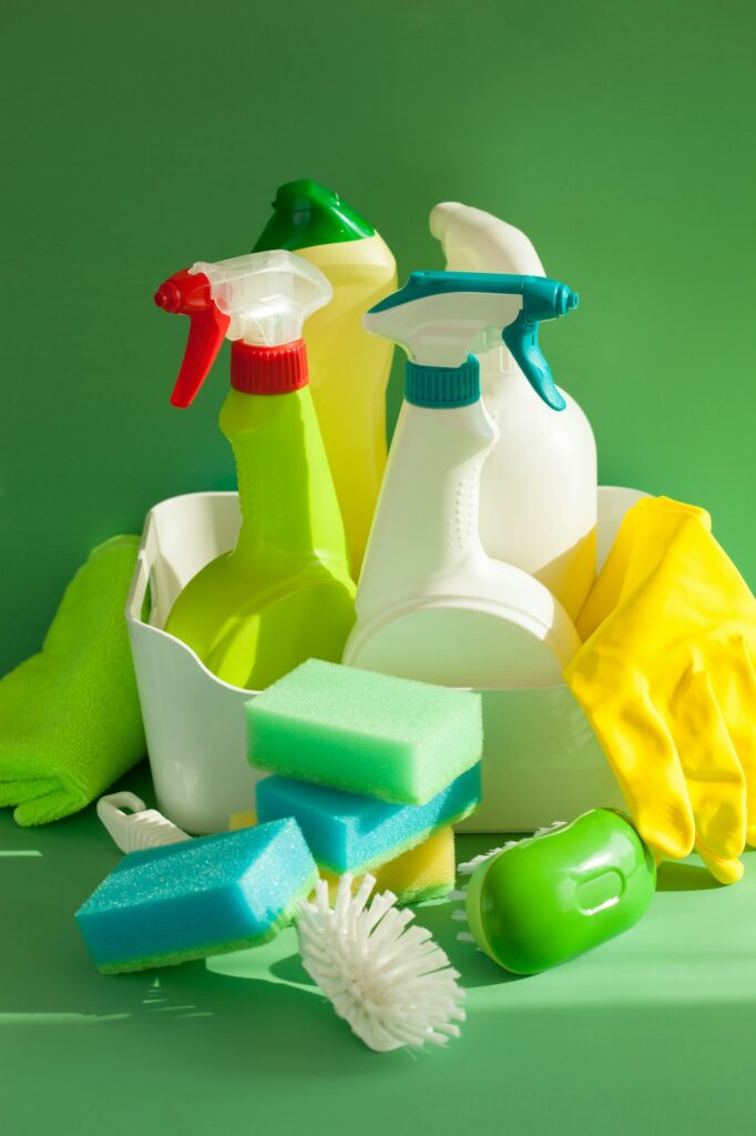 cleaning items household spray brush sponge glove